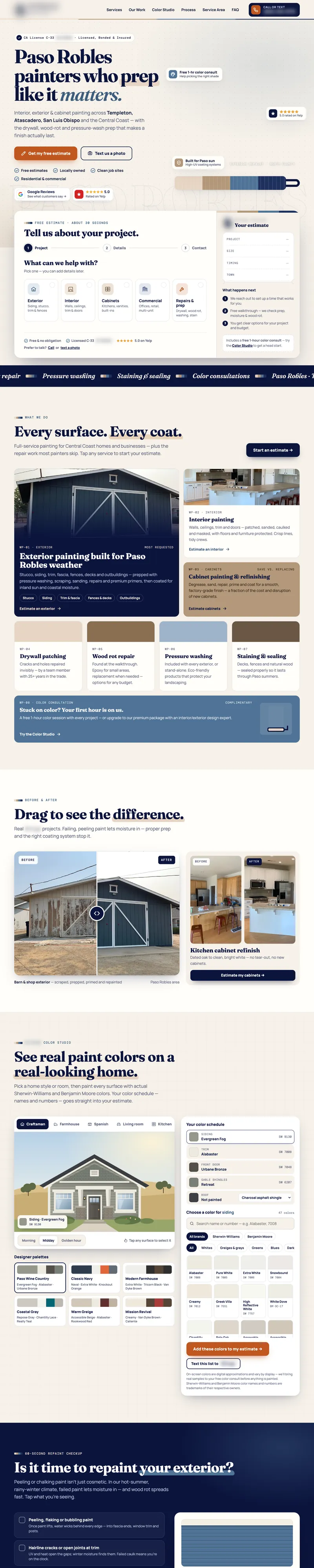 Painting Contractor website